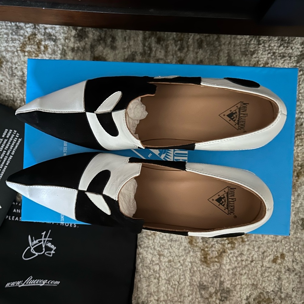 NIB Fluevog Kaija Heart Heeled Loafers - Picture 7 of 8